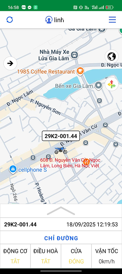 app theo dõi xe máy