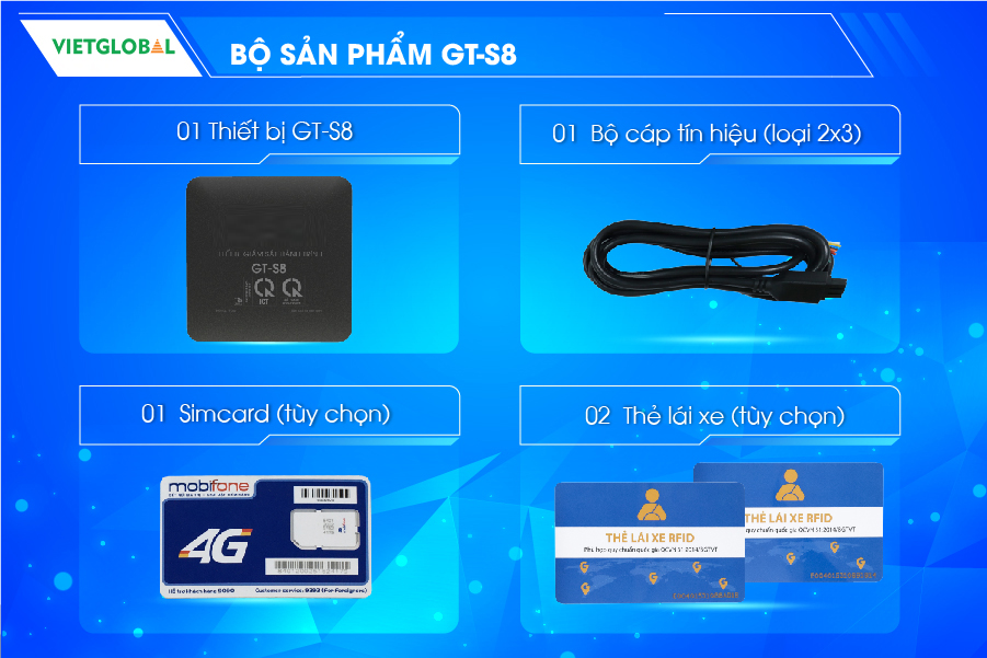 bộ sản phẩm đầy đủ gts8