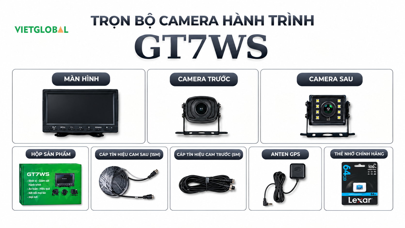 camera hành trình xe tải gt7ws